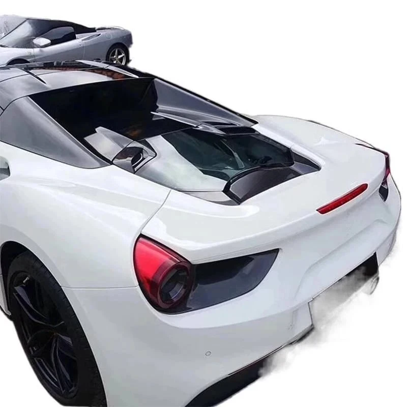 Carbon Fiber Transparent Rear Engine Hood  Spider FM Fitment High Quality