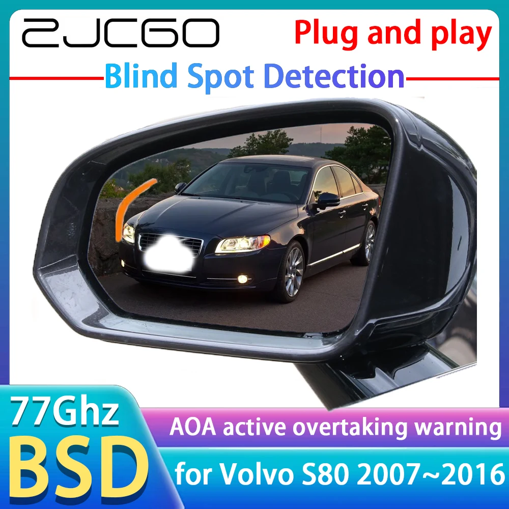 77GHz Radar Detector BSD Blind Spot Detective Alert Mirror Assistance Accessories For Volvo S80 2007~2016