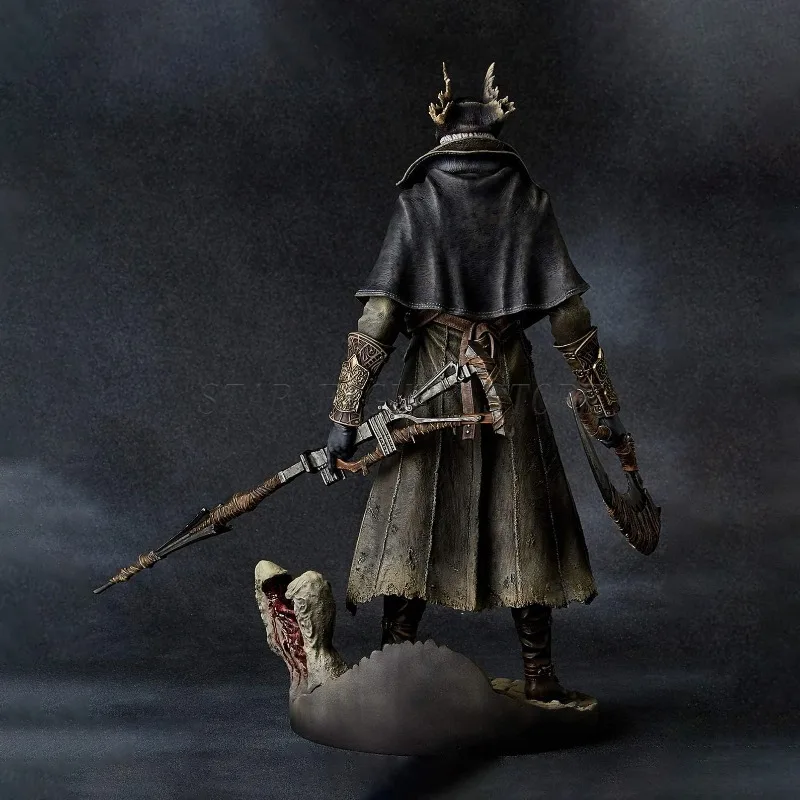 Game Bloodborne Action Figure The Old Hunters Henryk Statue Model Toy Hunter Desktop Ornaments 31cm PVC Collection Child\'s Gifts