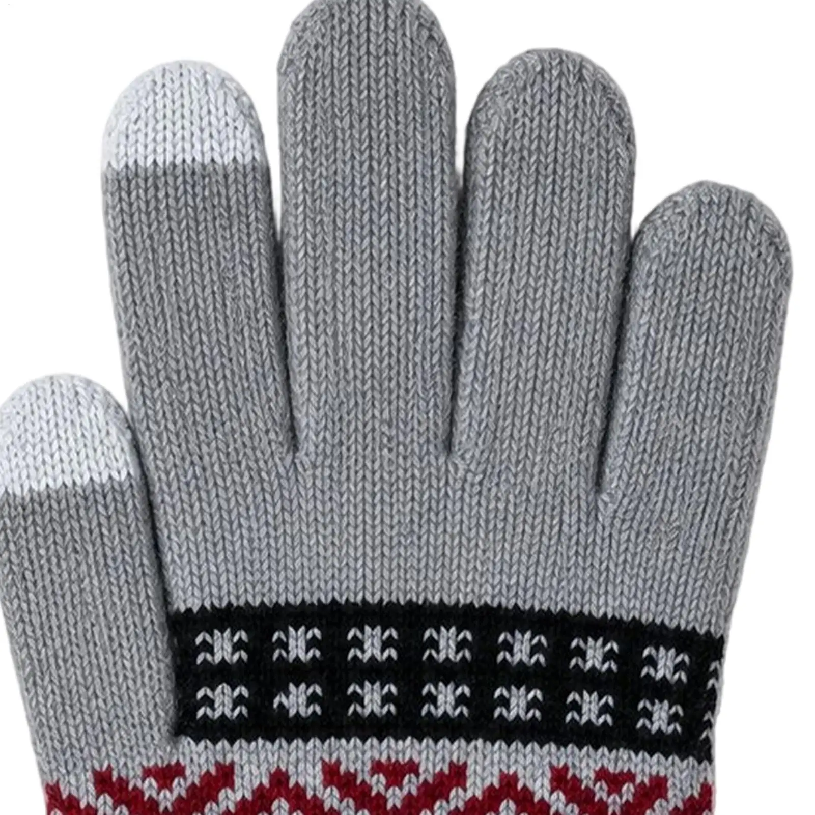 Heating Gloves 3 Levels USB Electric Touchscreen Knitted Mittens Warm Texting Gloves For Winter Walking Typing Driving Commutes