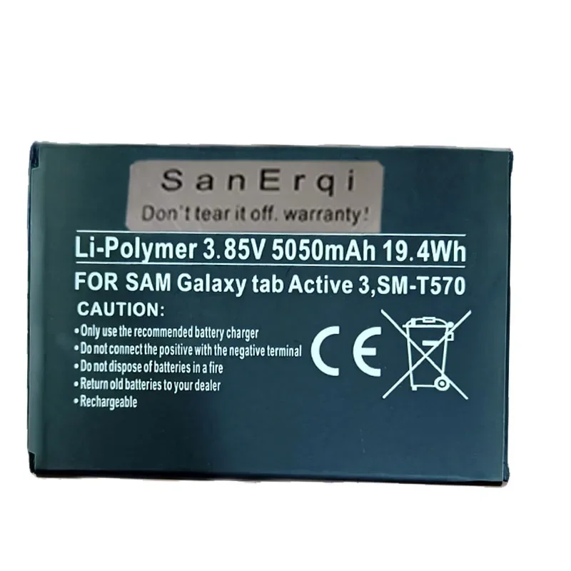5050mAh EB-BT575BBE Battery For Samsung Galaxy Tab Active 3 Active3 SM-T570 SM-T575 GH43-05039A Replacement Batteries