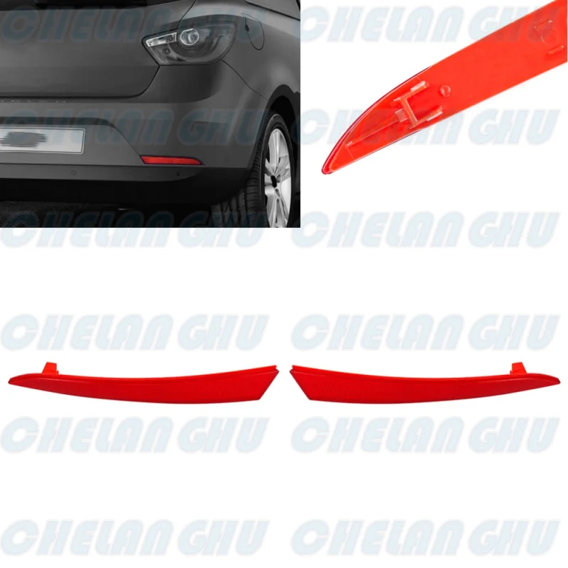 

For Seat Ibiza 4-door 2009 2010 2011 2012 1 Pair Rear Bumper Reflector Car accessories 6J4945105 6J4945106