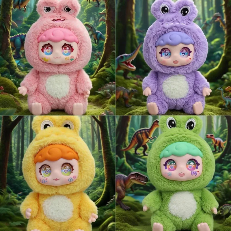 

Xivo Jurassic Land Series Plush Vinyl Blind Box Ugly-Cute Dinosaur Doll For Girls Surprise Birthday Gift Trendy Decoration Toy