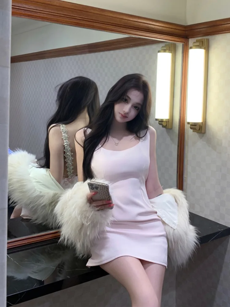 

Сексуальная юбка-миди с высокой талией и богатой отделкой, без молнии, подарок на день рождения для женщин