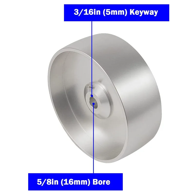 ESUYA 6 Inch Drive Wheel Crowned With 5/8\