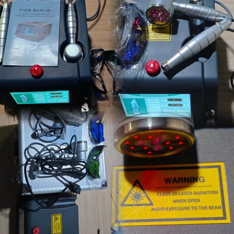 

Dual Wavelength LLLT Laser 650nm+808nm Clinic Therapy for Osteoarthritis & Nerve Pain Relief