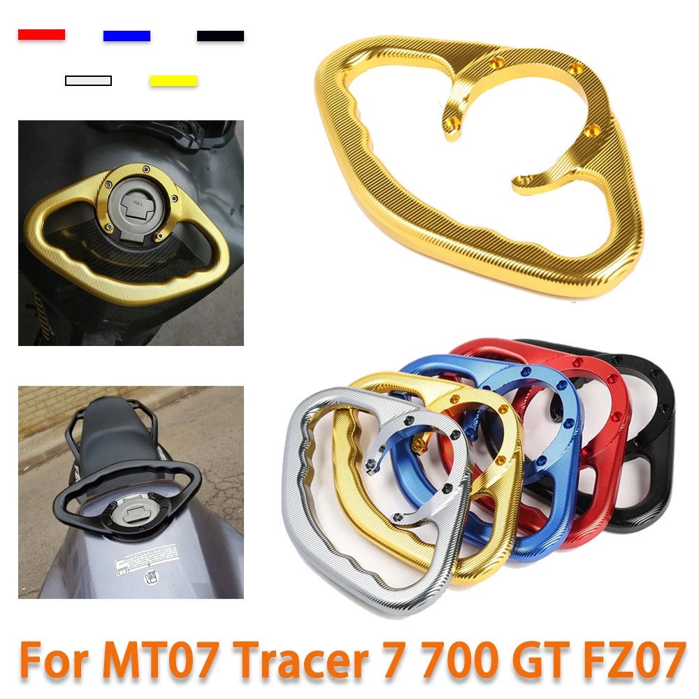 

Passenger Handgrip Hand Grip Tank Grab Bar Handle Armrest For Yamaha MT-07 MT07 Tracer 7 700 GT 7GT 700GT FZ07 FZ-07 Accessories