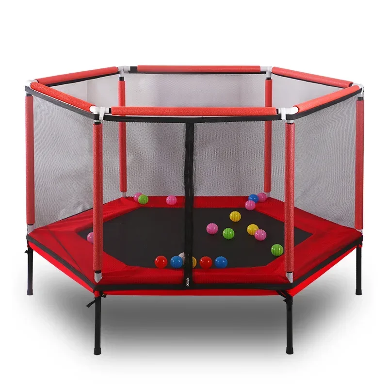 2566 Household Jumping Bounce Bed Protecting Net Equipped Indoor Children's Trampoline Bouncing Bed Interactive Games Fitness