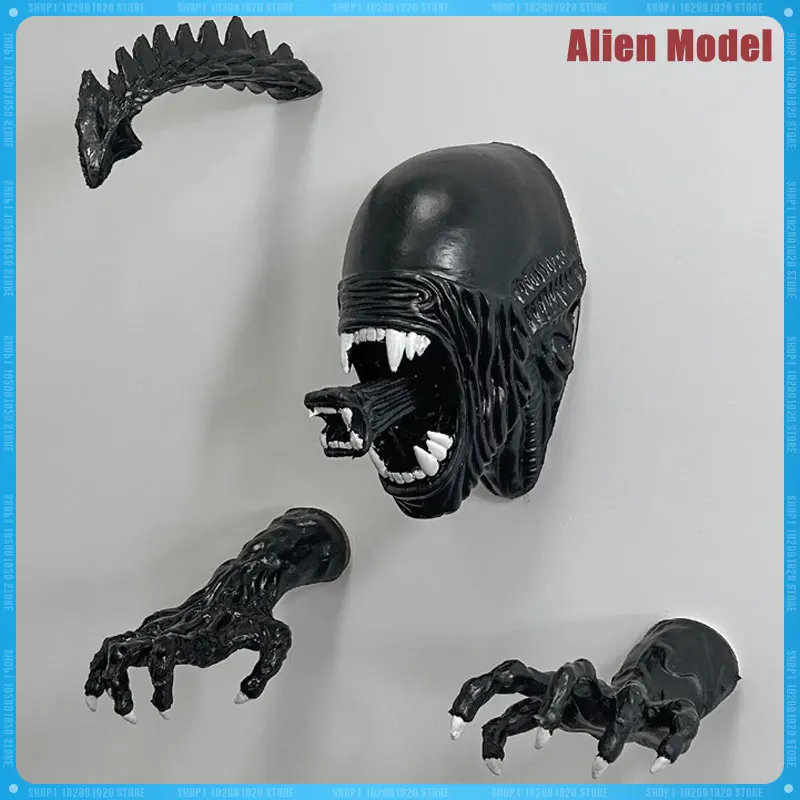 Alien Romulus Xenomorph Figure Ailen Anime Action Figure Model Facehugger Wall Hanging Ornaments Giant Halloween Toys Gift