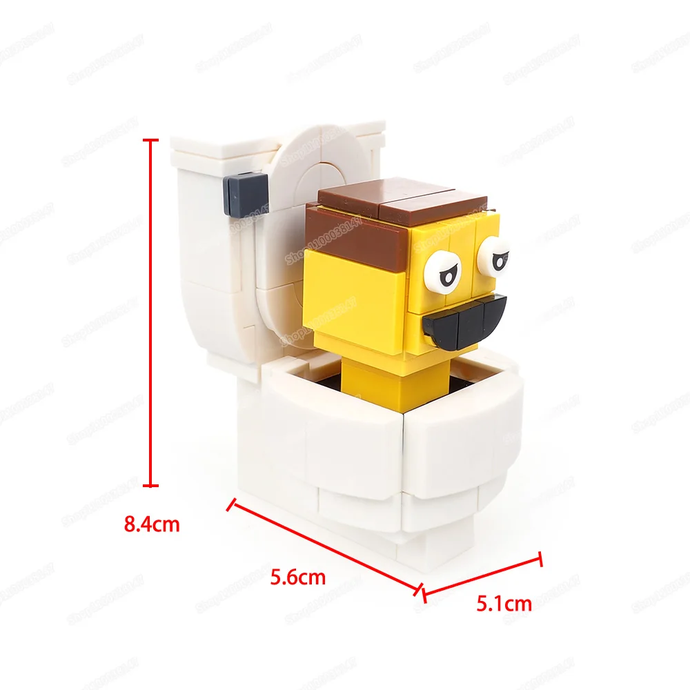 Toilet Head Building Block para Meninos, Montagem MOC, Figuras Amarelas, Toilet Man Race, Multiverso War Equipment, Cenas Modelo, Presente Brinquedos para Meninos