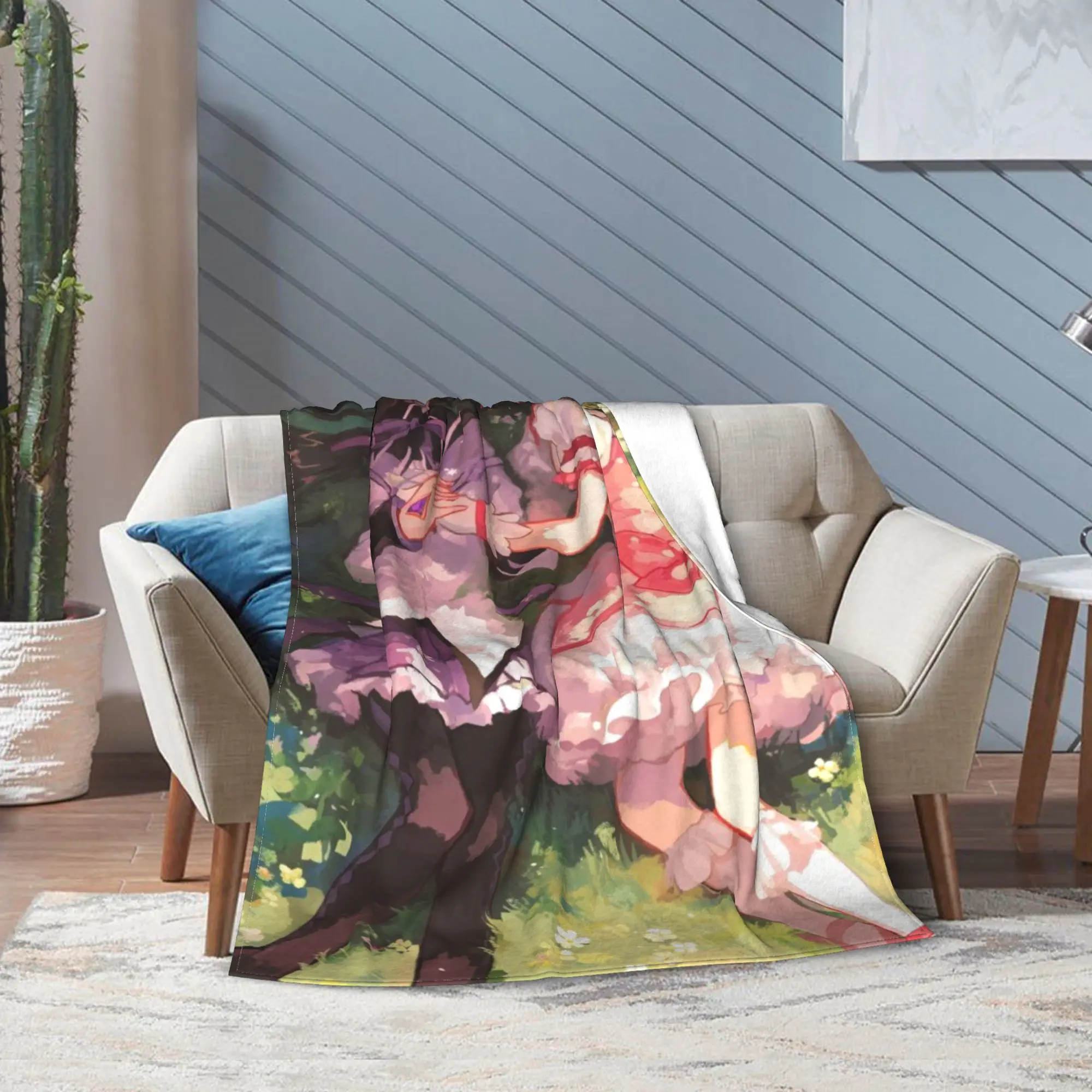 Puella Magi Madoka Magica Throw Blanket for Couch Fuzzy Plush Blanket 50x60 Inches Multiple Sizes Bedspreads for All Seasons