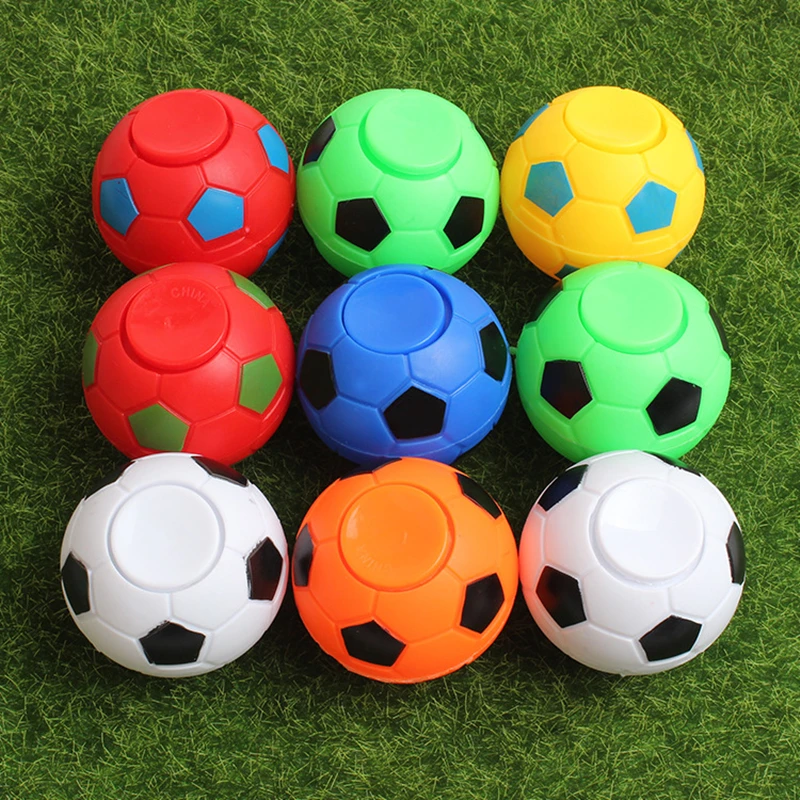 1pc 35mm Kawaii Mini Football Fidget Spinner Spinning Top decompressione della punta delle dita antistress Fidget Toys