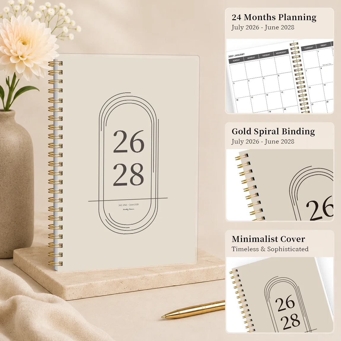 1PC Juli 2026-juni 2028 Maandp - Meal Plan Notepad recensie en prijs