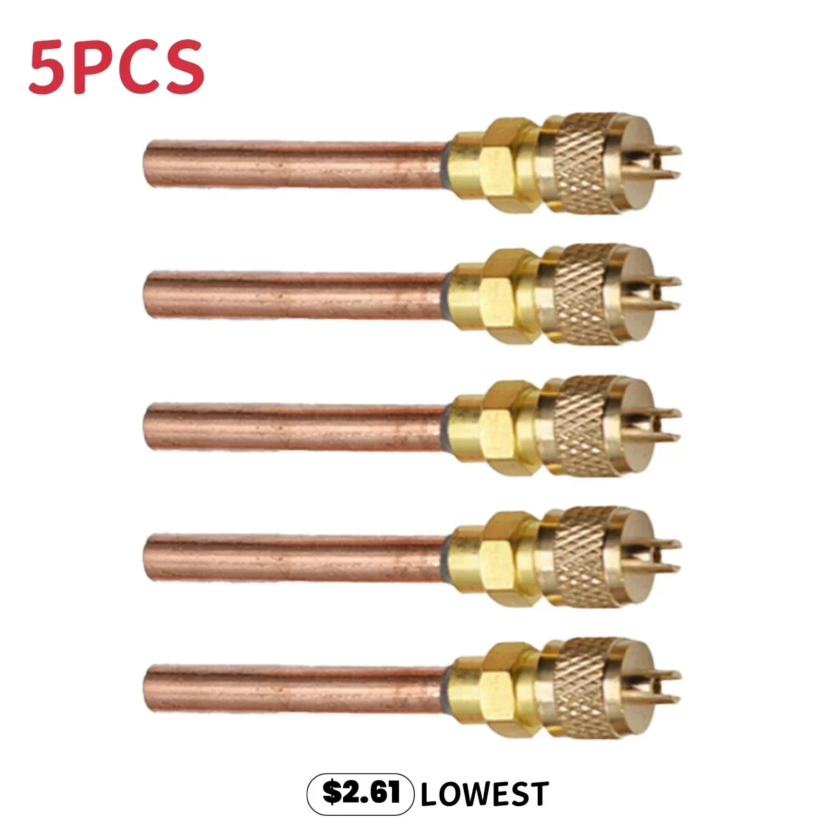 5pcs HVAC Service/Access Valve Stem Core Refrigeration Check Fluoride Nozzle Home DIY Air Conditioning Repair Tools And Parts