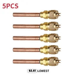 5pcs HVAC Service/Access Valve Stem Core Refrigeration Check Fluoride Nozzle Home DIY Air Conditioning Repair Tools And Parts