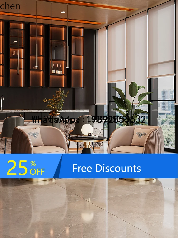 

X1 light luxury hotel reception sofa negotiation table and chair combination office meeting table home accessories