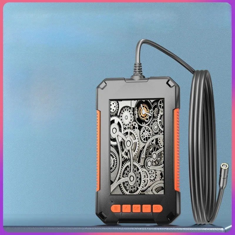 

High definition pipe camera with screen 8mm lens car maintenance detector visual industrial endoscope