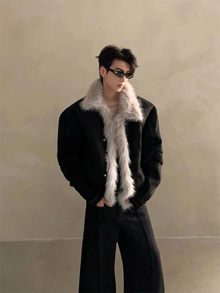 

Мужская утепленная зимняя куртка из хлопка с меховым воротником, теплая, модная, приталенного кроя, с длинными рукавами, на молнии, чистый хлопок