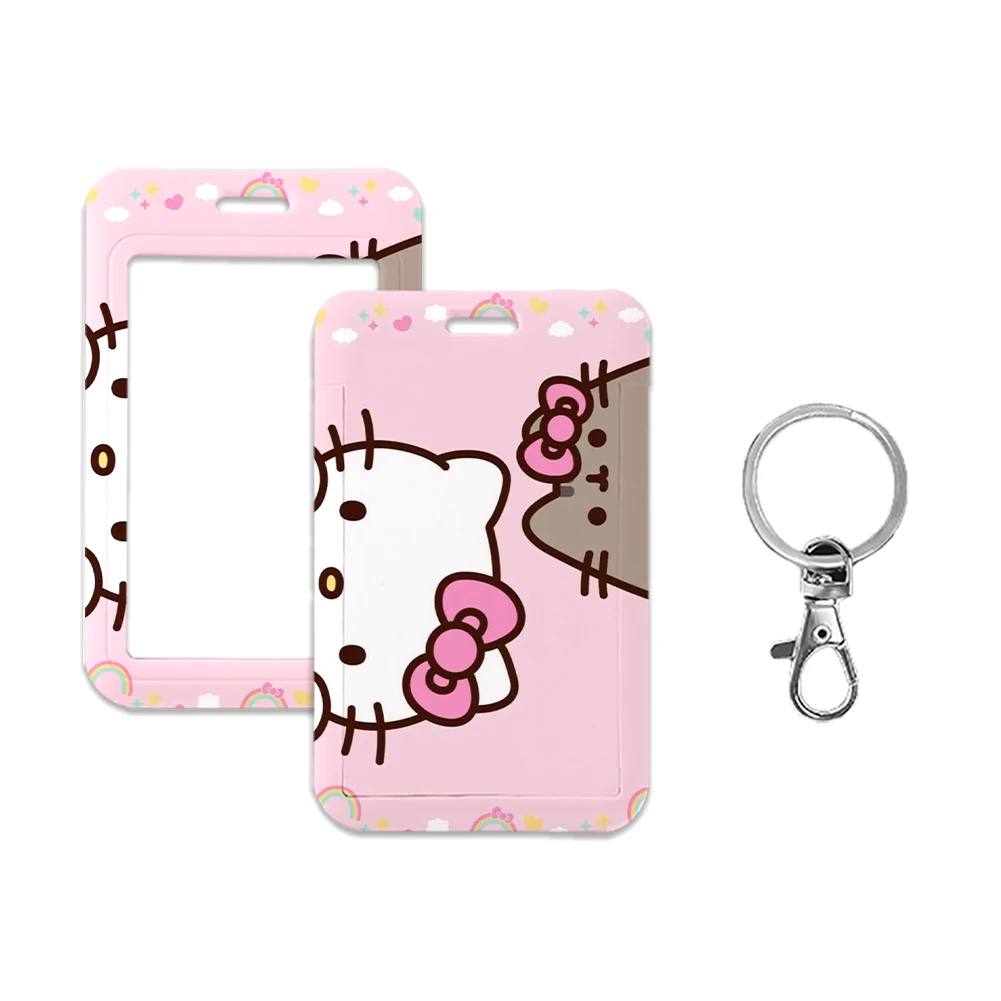 W Cartoon Anime Child Sanrio Kuromi Melody Pochacco Cinnamoroll Hello Kitty Card Holder Student Keychain Bus Metro Card