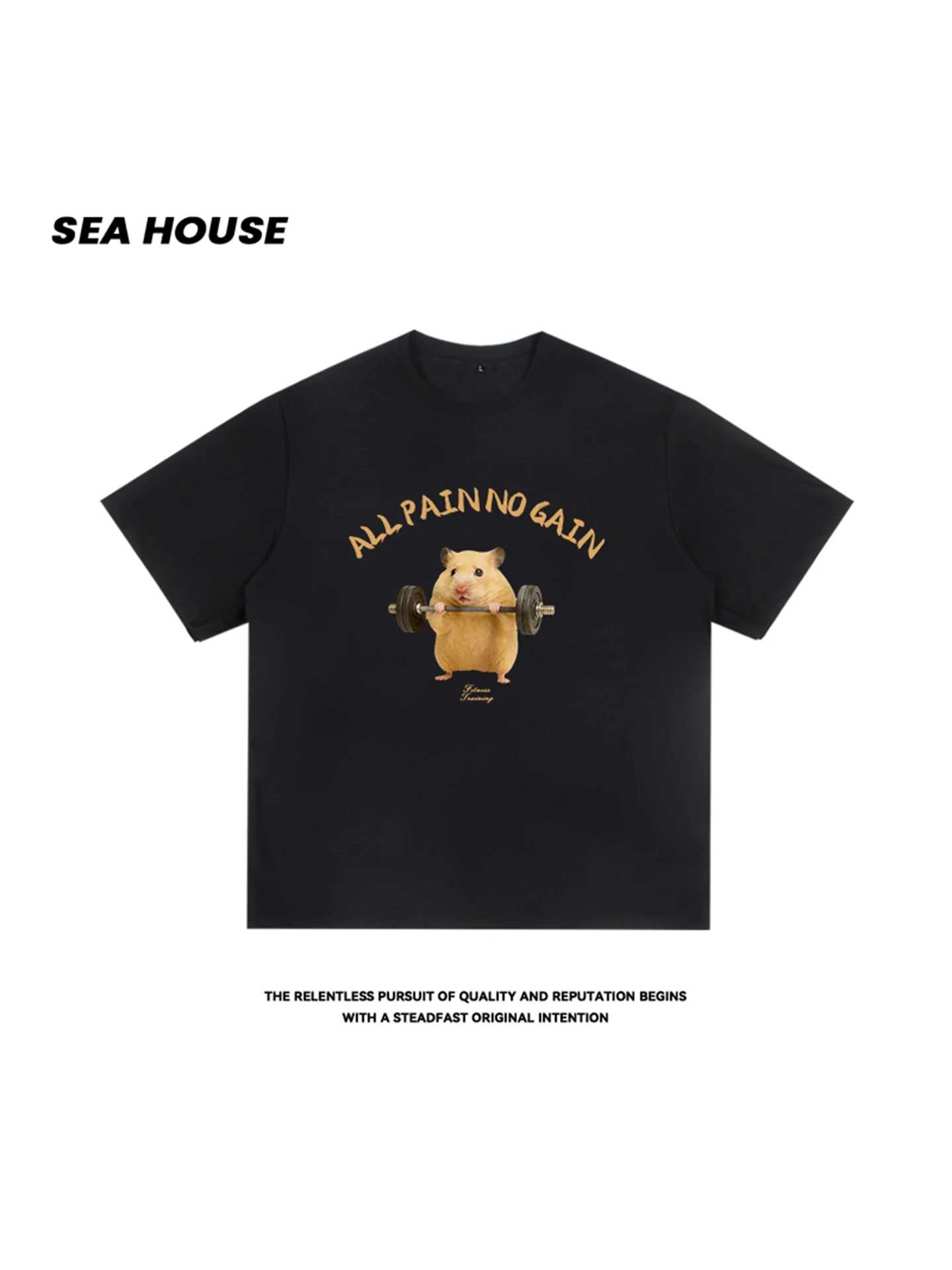 

Qui Dry Fitn Fun ort Sve T-irt ex Loose f Sve Sportswear Casual Sle round Ne Letter Print Top