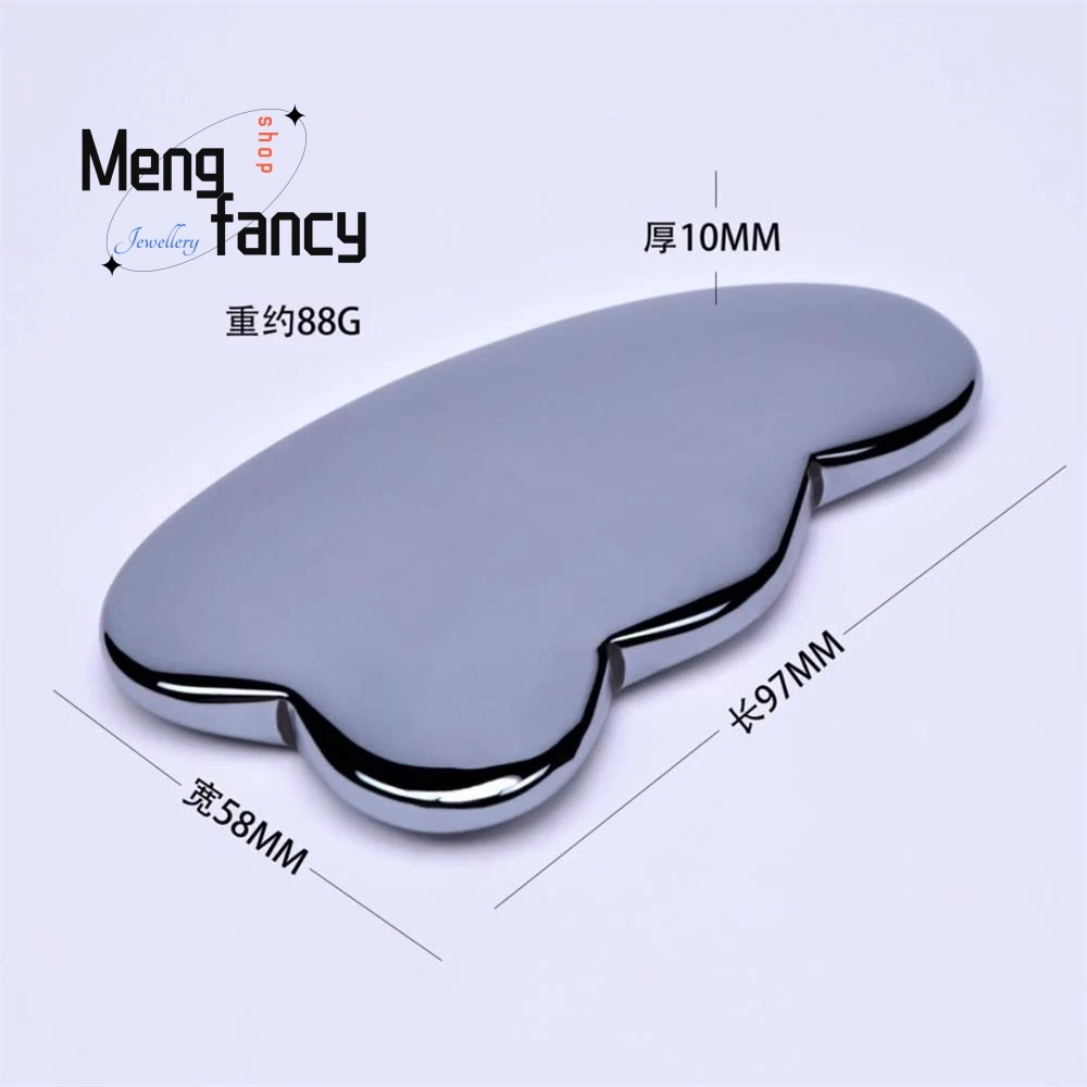 Natural Energy Stone Terahertz Gua Sha Board Soothe Tendons and Beauty Massage Scraping Exquisite Fashion Luxury Quality Jewelry