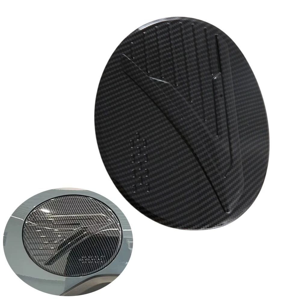 Car Carbon Fiber Fuel Oil Gas Tank Cap Cover Trim For Subaru Crosstrek 2023 2024