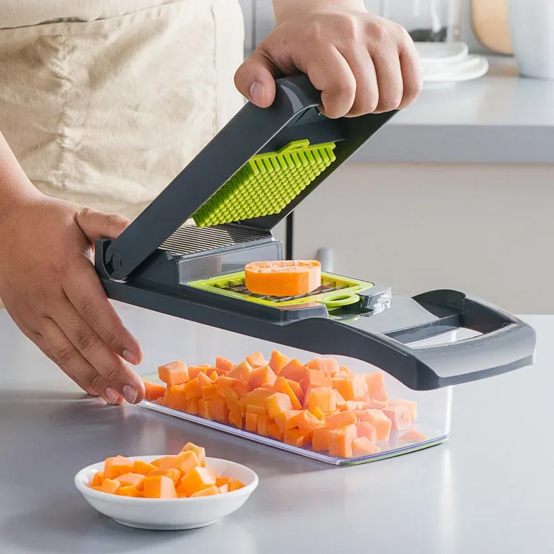 

Vegetable Cutting Artifact Multifunctional Diced Potato Shredder Shredder Grater Household Potato Chip Slices Kitchen Grater