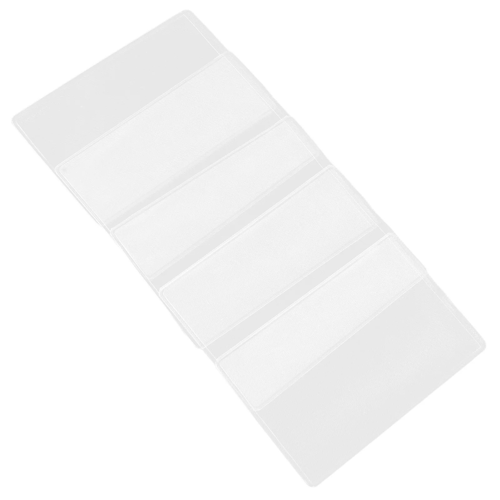 

5Pcs Transparent Id Card Protector Sleeves Hard Plastic Waterproof Design for Credit Business Cards Ultra Thin Portable