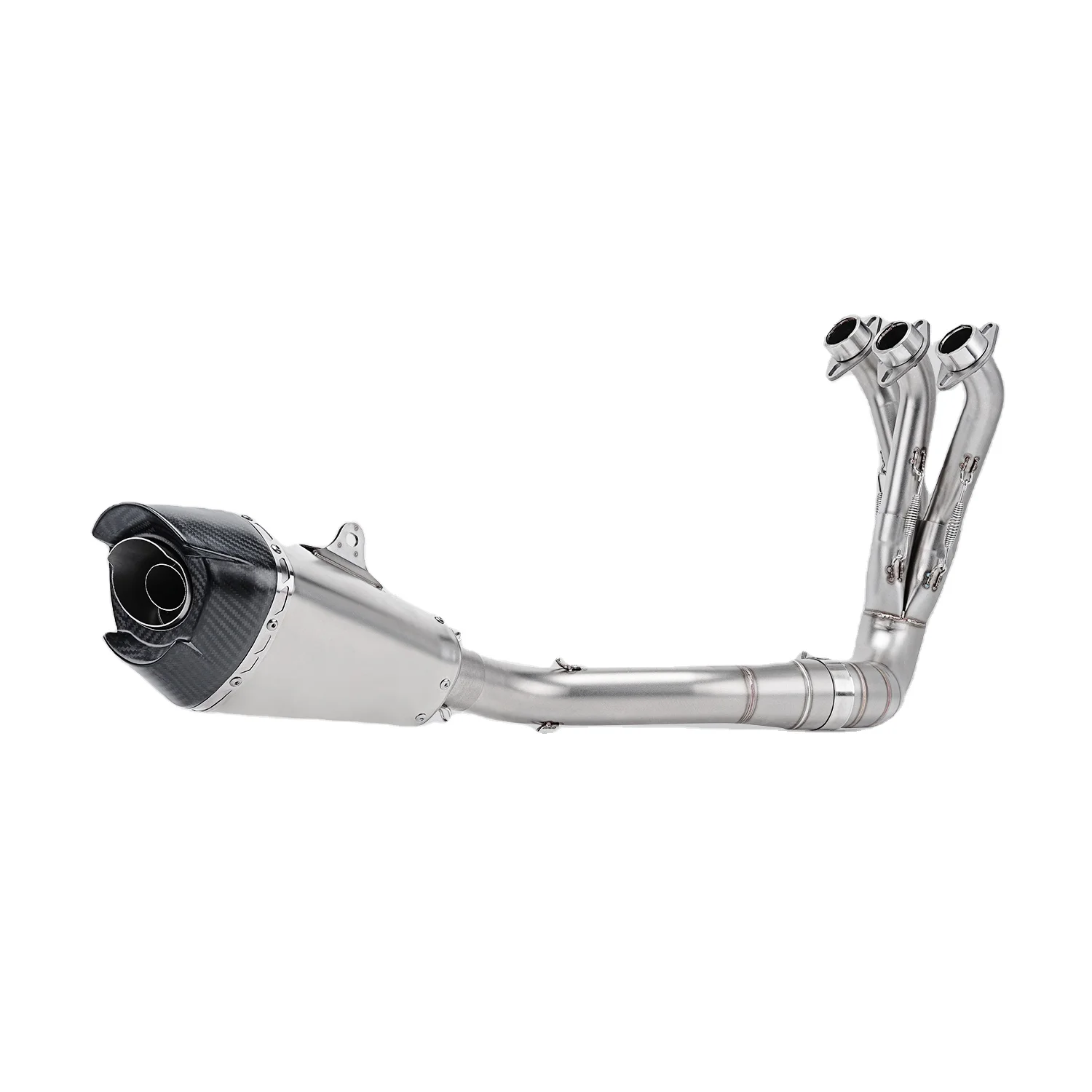 

STLF Full Motorcycle Systems Exhaust Escape Front Link Pipe MT09 XSR900 Yoshimura Race AT2 Stainless W/ Stainless Muffler 2021-2