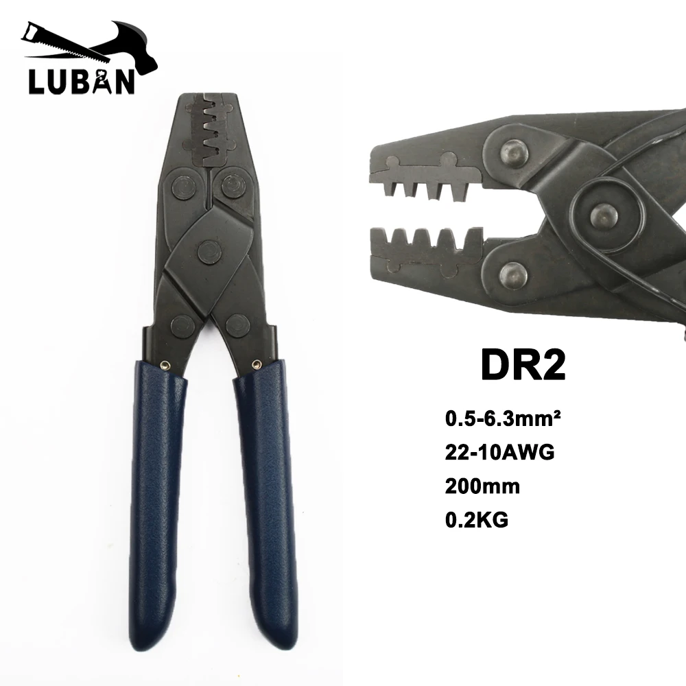 1Pc DR-2 5500 5600  Spring connector crimp tool pliers crimping plier 0.5-6.3MM2