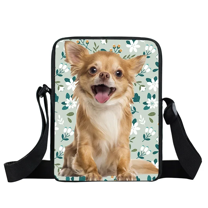 Cute Dog Chihuahua Print Shoulder Bag Women Handbags Ladies Kawaii Crossbody Bags Girls messenger bag Small Satchel Bookbag Gift