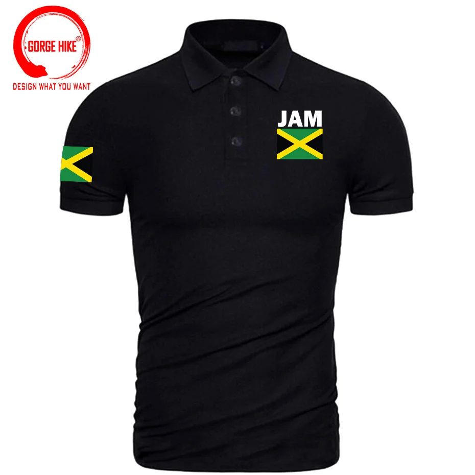 Jamaica Polo Shirts Men Short Sleeve Yellow Brands Printed for Country 2023 Cotton Nation Team Flag New Fashion JAM Jamaican Tee