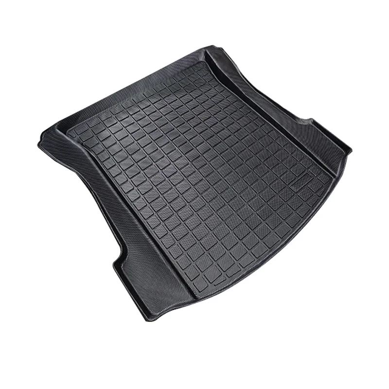 For Tesla 2021-2023 Model 3 Checkered Upper Trunk Mat, Top Cargo Liner