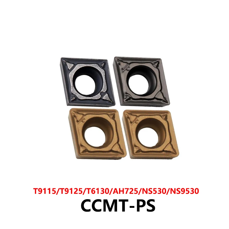 CCMT060202 CCMT060204 CCMT060208 CCMT09T304 CCMT09T308 PS PSS T9115 T9125 AH725 NS9530 Turning Inserts CNC Cutter Tools CCMT Bar