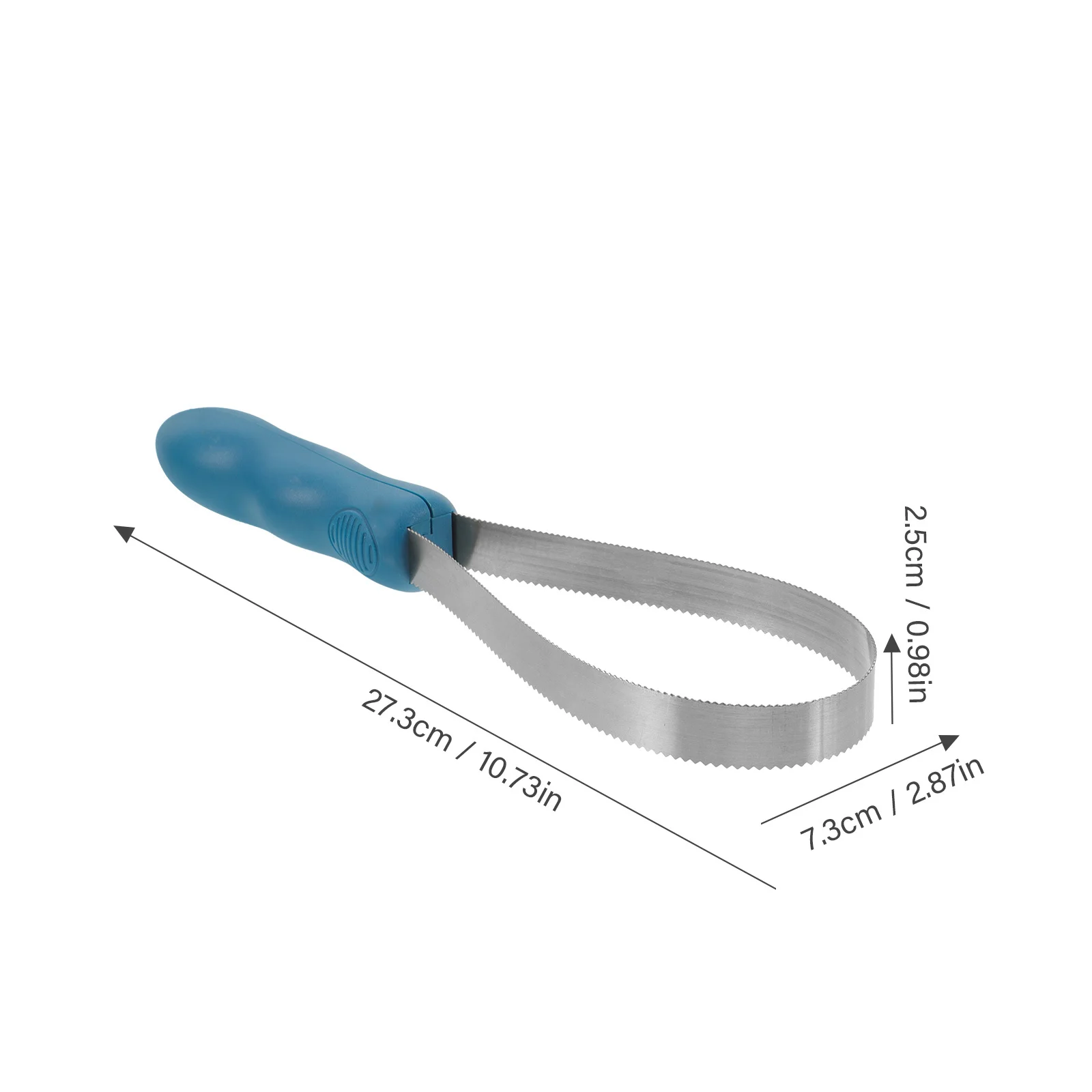 فرشاة الحصان الفولاذ المقاوم للصدأ شفرة مسننة أداة تساقط التهيأ مكشطة لإزالة الشعر الماشية تنظيف البقرة الحيوانات الأليفة #5
