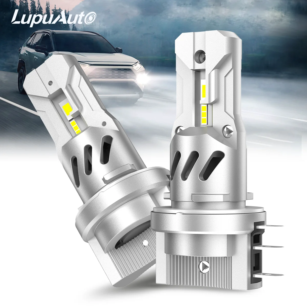 2x H15 LED لمبة سيارة المصابيح الأمامية عالية شعاع النهار تشغيل ضوء Canbus خطأ مجاني 6500K الأبيض