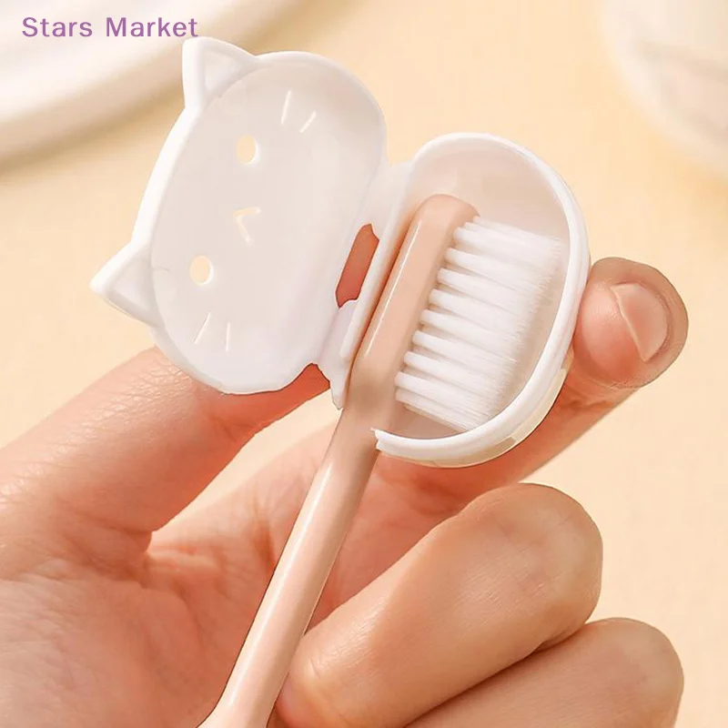 Portable Toothbrush Head Cover Clips Plastic Dustproof Head Germproof Protector Caps Travel Hiking Camping Bathroom Accessories