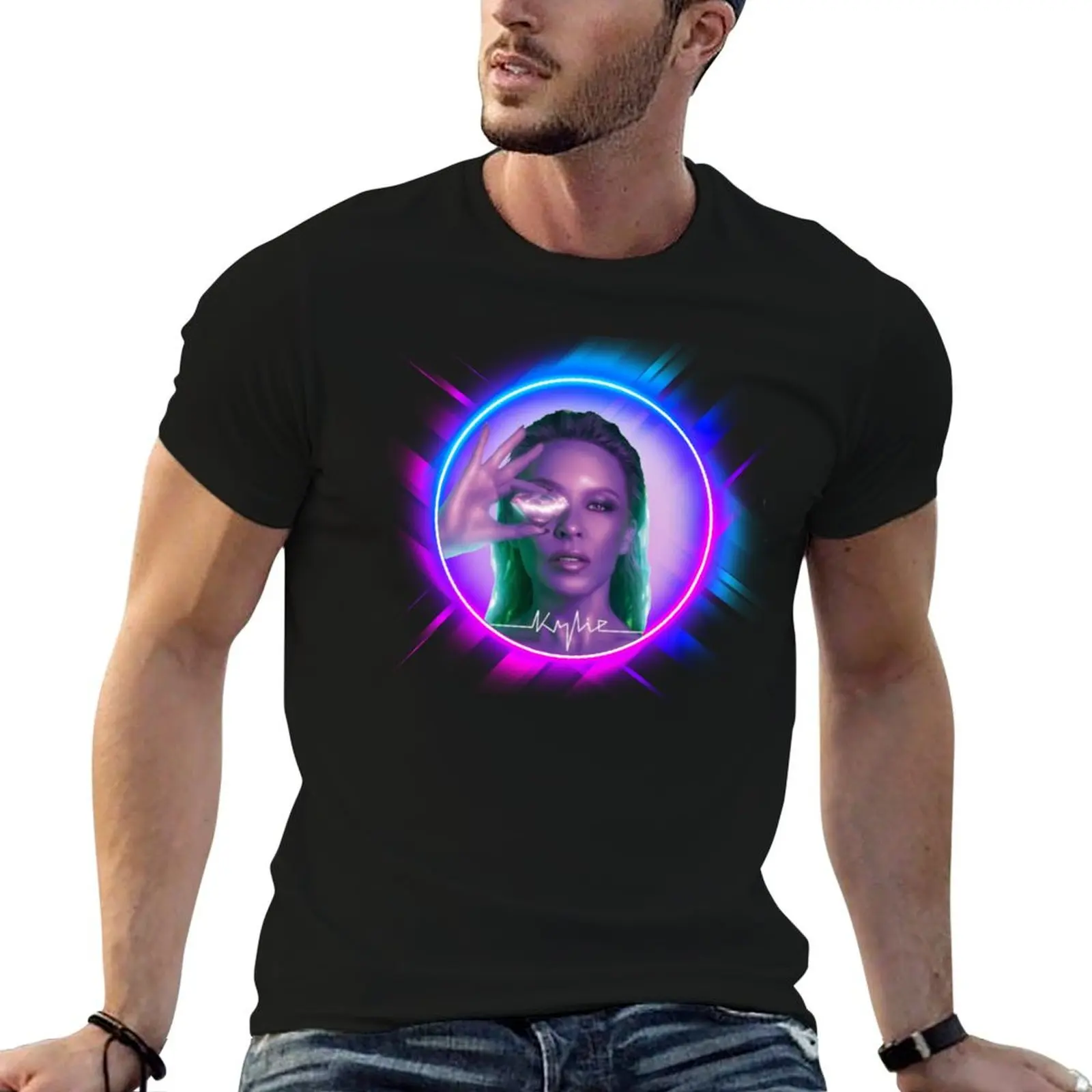 Kylie Tension Purple Glow T-Shirt anime t shirts oversize man t shirts graphic T-Shirt