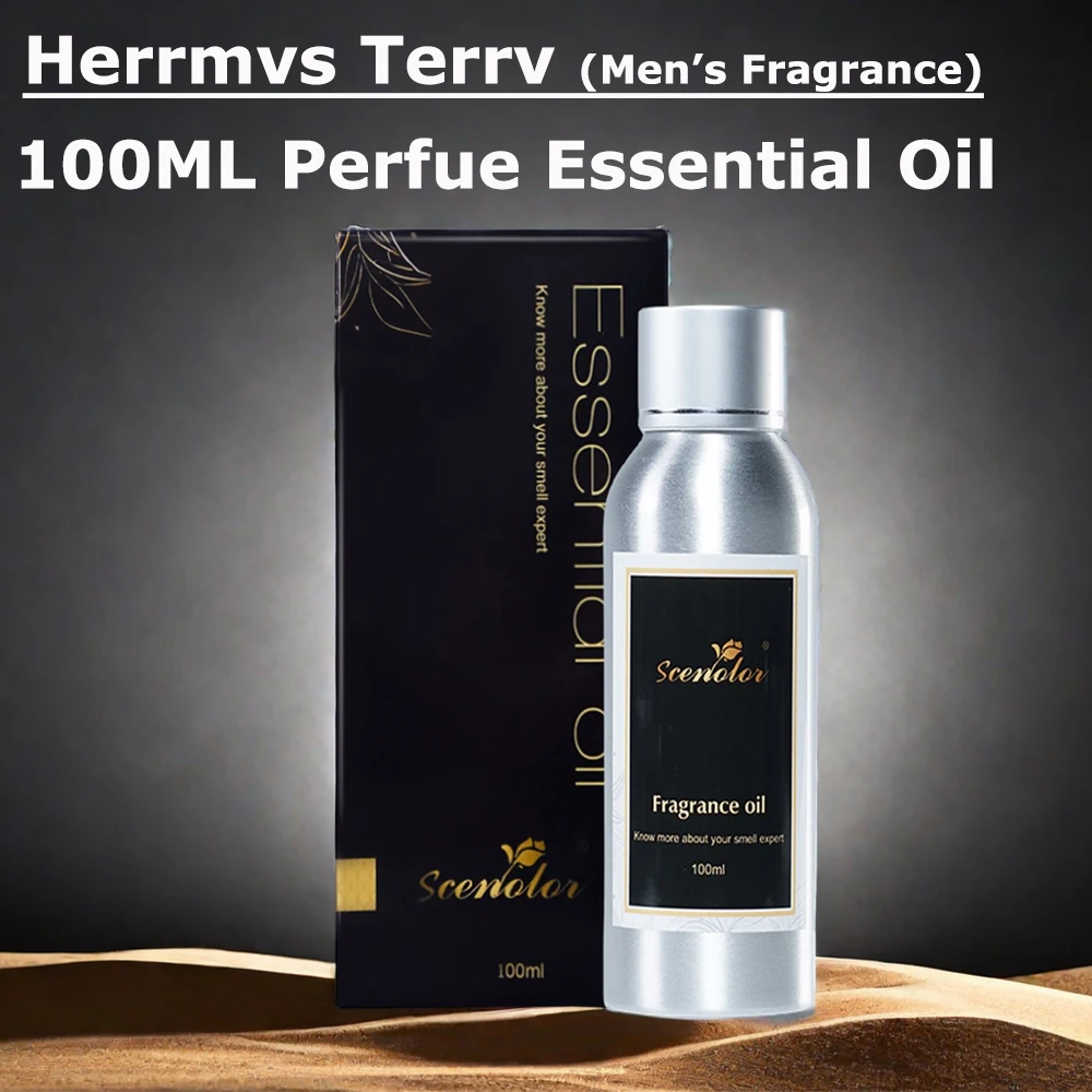 Minyak esensial parfum mobil, 100ML Hxrmes, minyak esensial konsentrasi tinggi, Parfum Pria, Aromatizer, minyak Diffuser, penyegar udara mobil