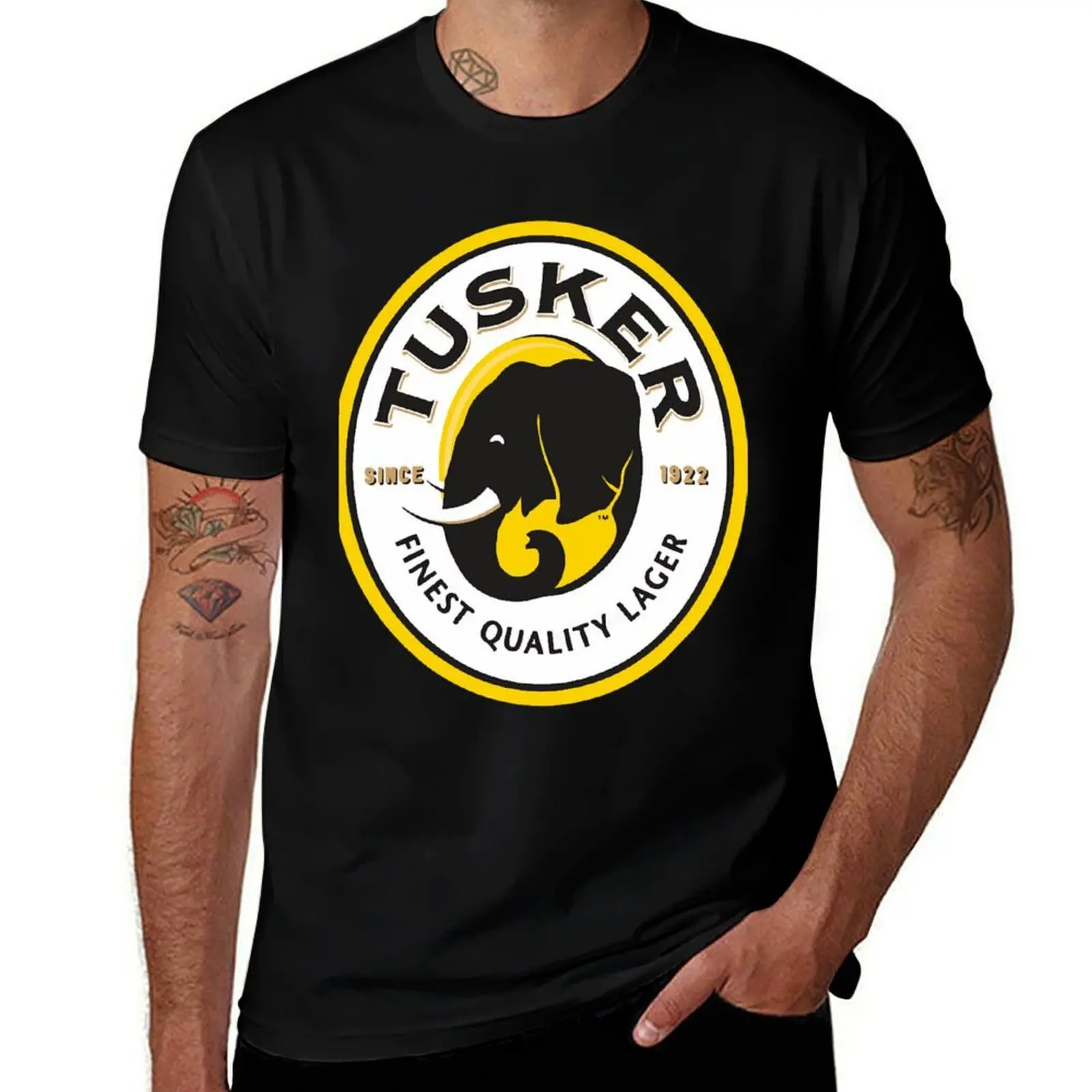 

t man cotton cotton T-Shirt tshirt t Tusker shirts Lager anime shirt man