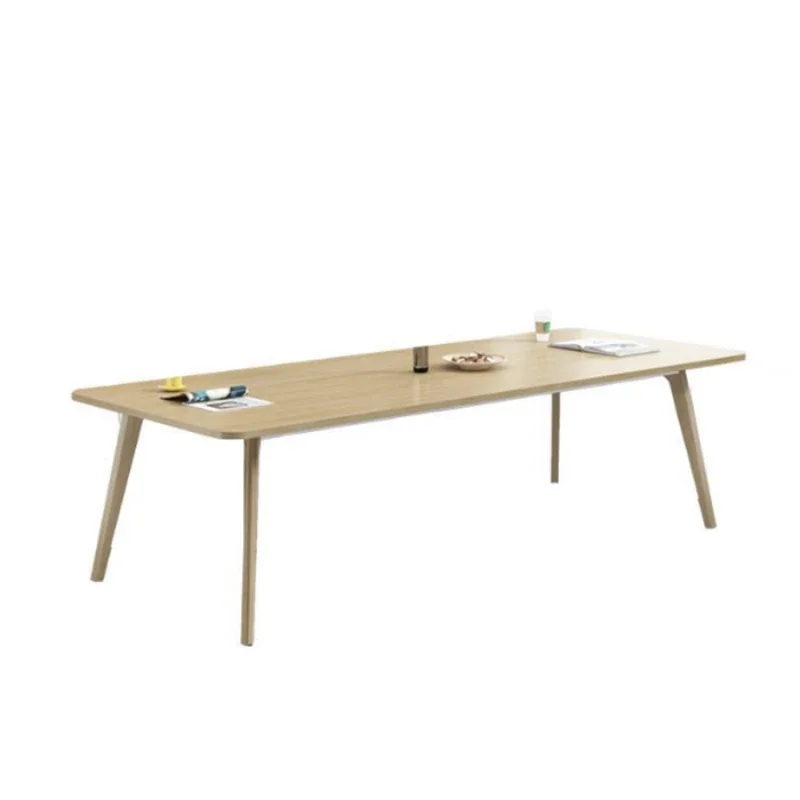 

Nordic style office reception training meeting room negotiation table conference long table