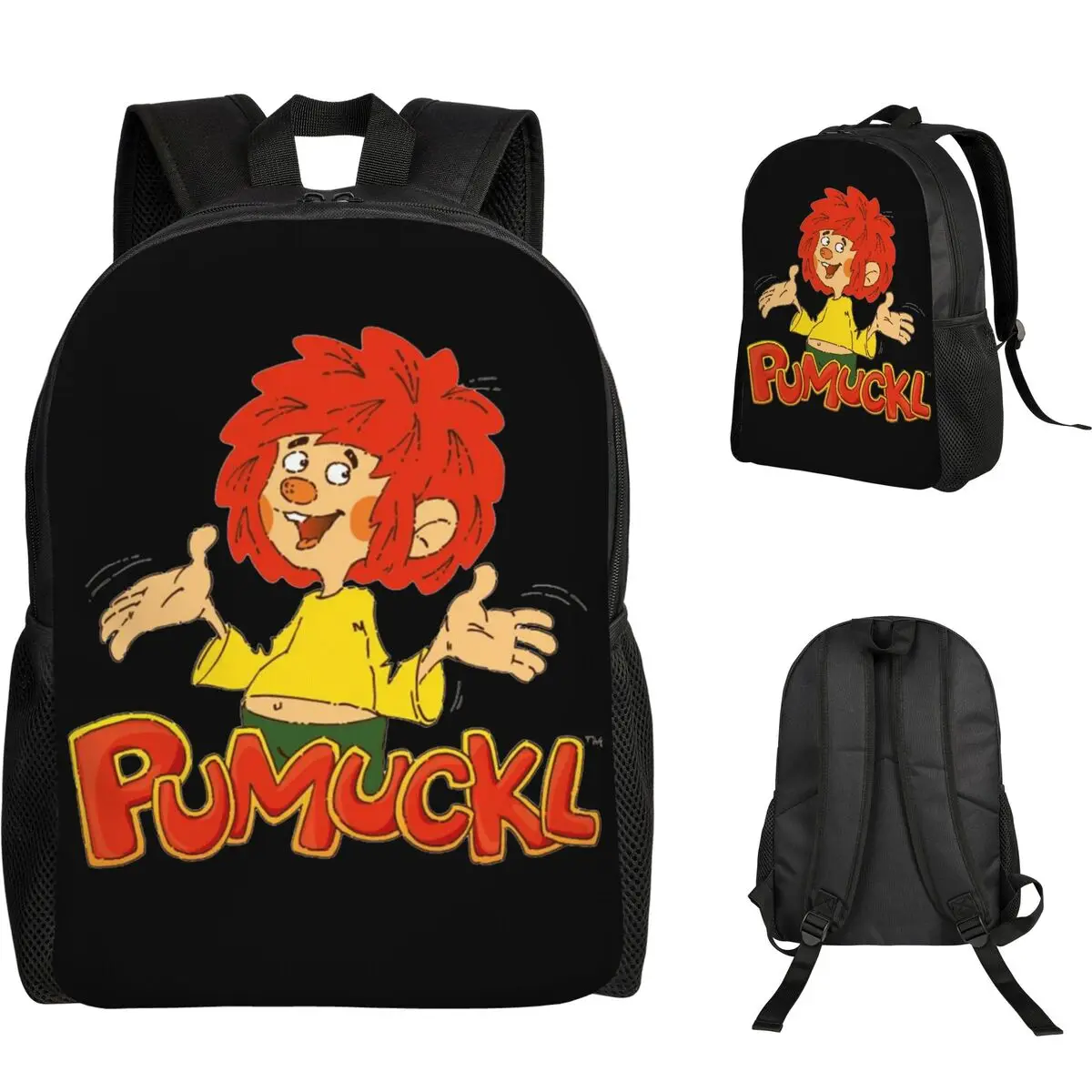 

Студенческий рюкзак Pumuckl, школьная сумка, походный дорожный рюкзак для мальчиков и девочек, модная сумка для книг, сумки на плечо