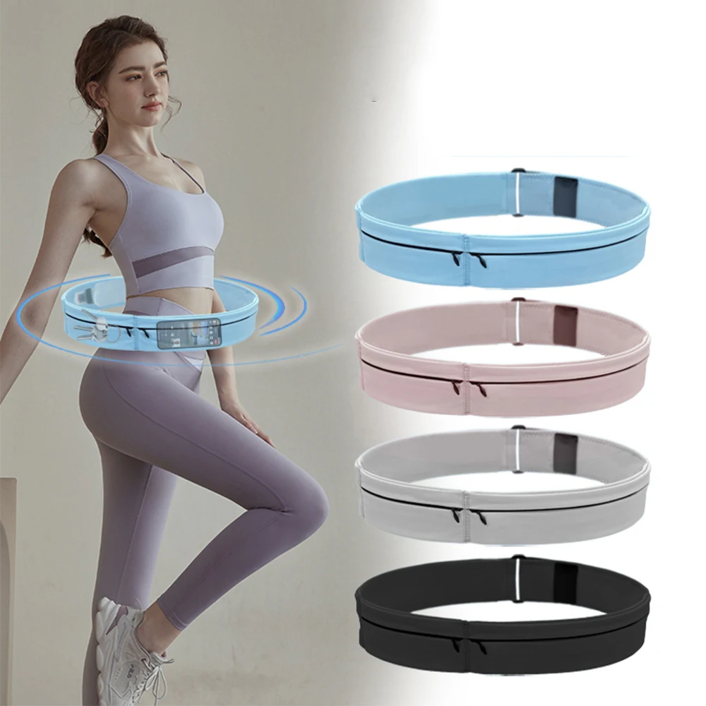 Sports Running Waist Bag Integrated Surround Multi-Functional Waterproof Waist Bag Outdoor Breathable Lightweight Waist Belt Bag
