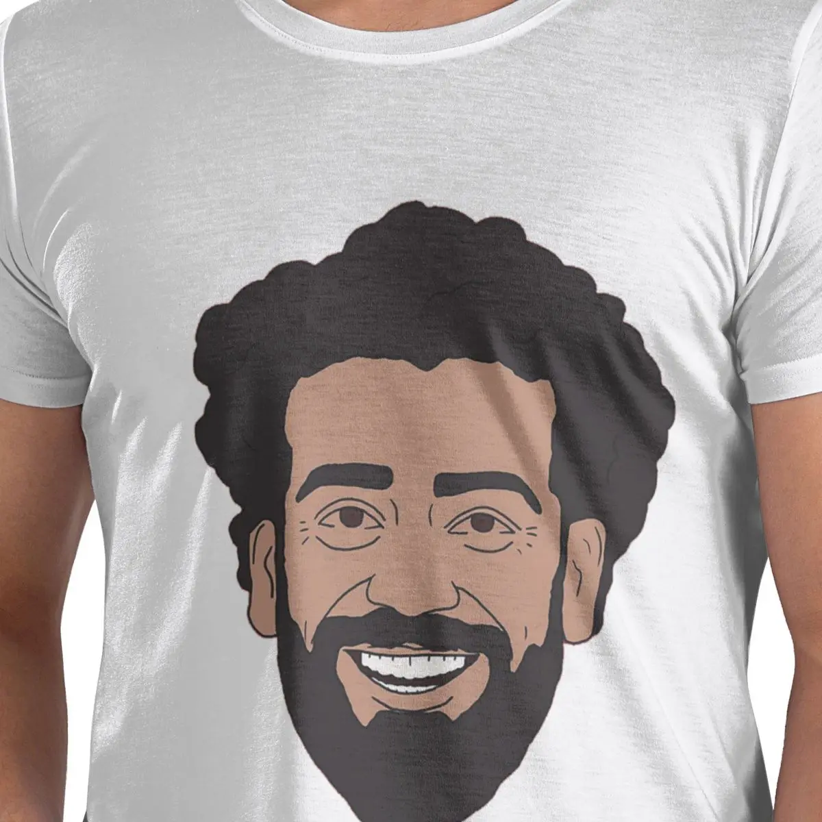 

Мужская футболка Liverpool's Mo Salah, хлопковые футболки большого размера, мужская летняя одежда с короткими рукавами и круглым вырезом, топы S-3XL