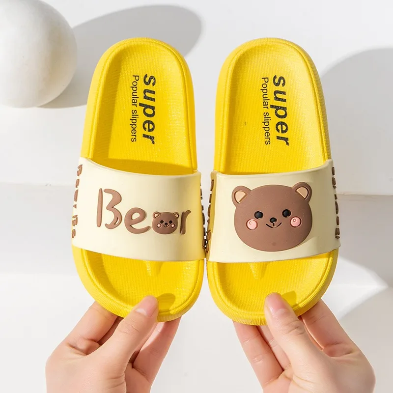 Summer New Children\'s Shoes Boys and Girls Parent-child Style Indoor Family Non-slip Cartoon Cute Fashion Slippers