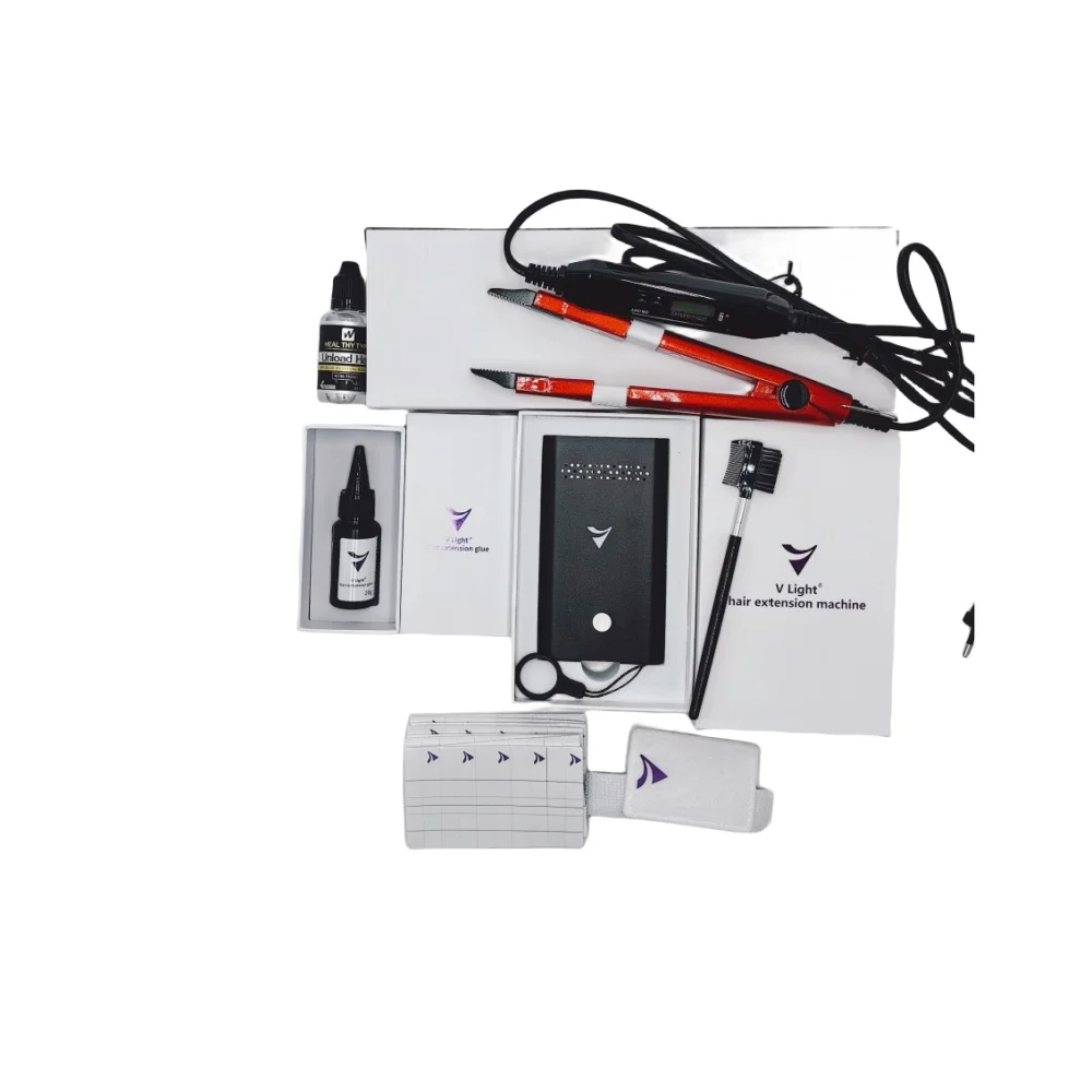 인기 핫 헤어 익스텐션 V 라이트, V 라이트 시스템, 베스트 셀러 테이프, 헤어 익스텐션 도구