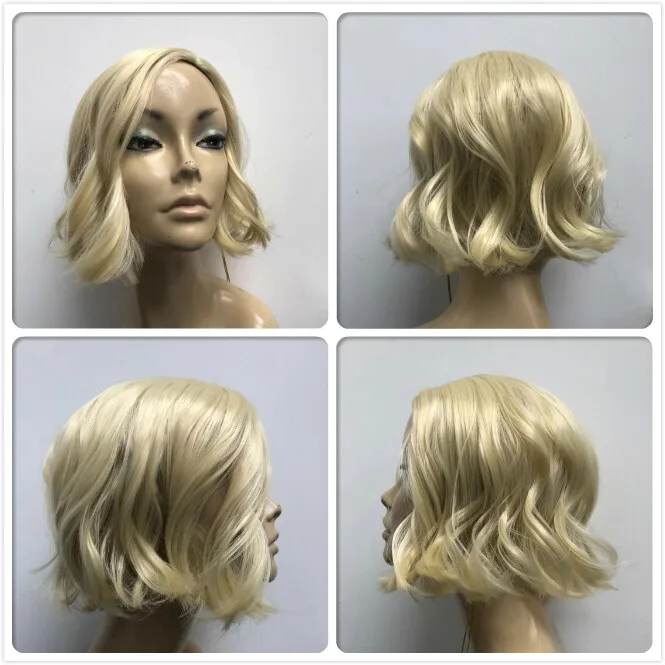 

HIGH HEAT RESISTANT NEW FASHION BEACH WAVES BLONDE BALAYAGE LADY WOMEN'S WIG UK