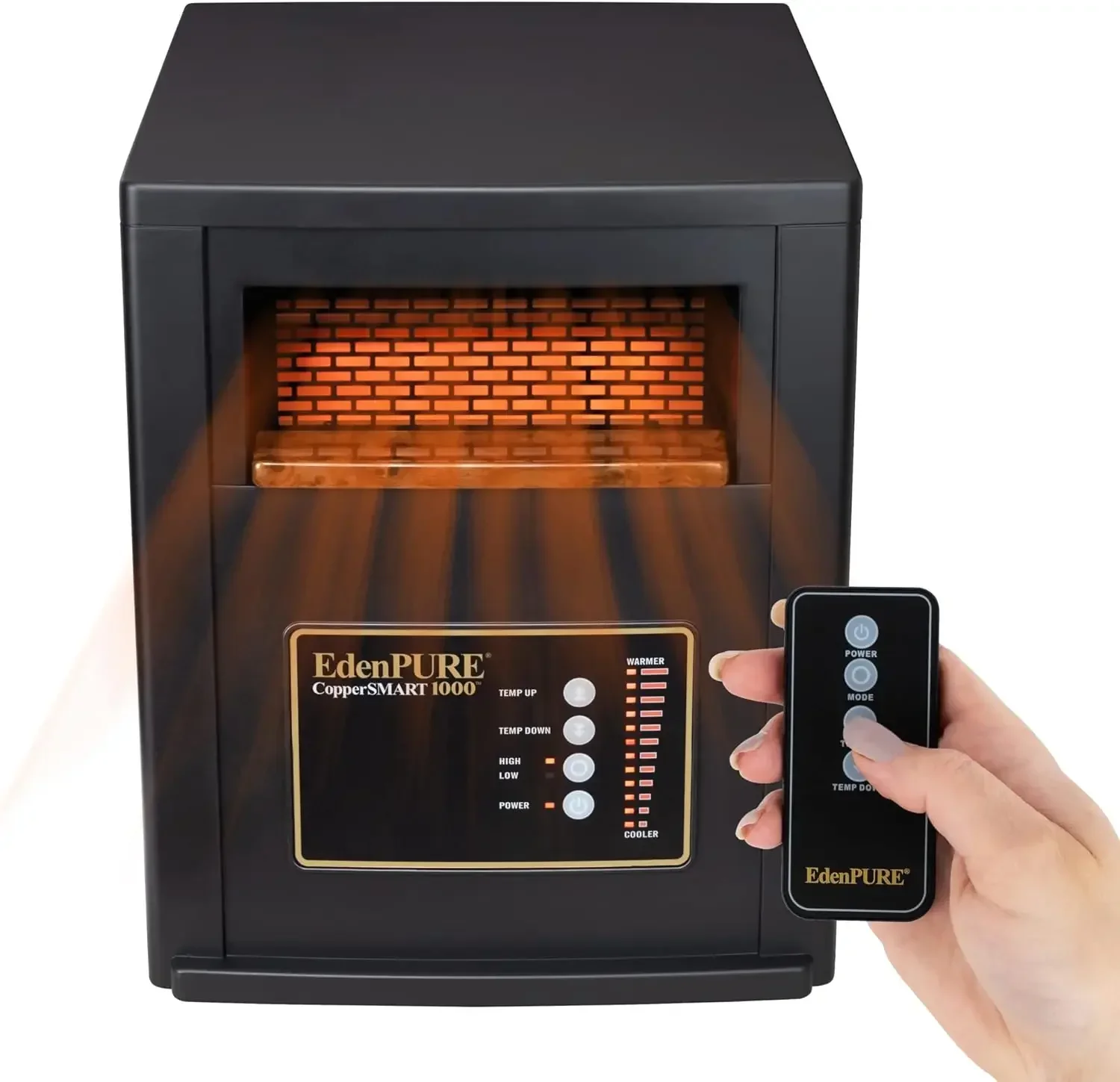 

CopperSMART Electric Space Heater - ETL Listed, 1000 to 1500 Watt Portable Heater for Large and Small Rooms - Energy Efficient