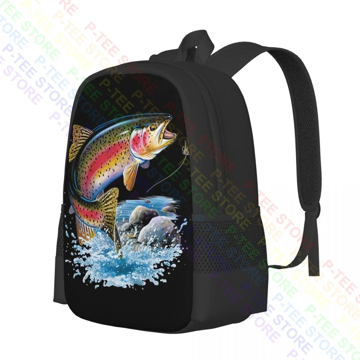 Rainbow Trout Fishing P-1432Backpack Large Capacity Gym Personalised