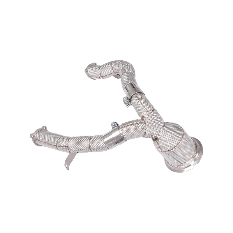 Stainless Steel  Exhaust Pipe System for Audi A6 A7 C8 3.0T Entry Level Model Head Section Exhaust Downpipe